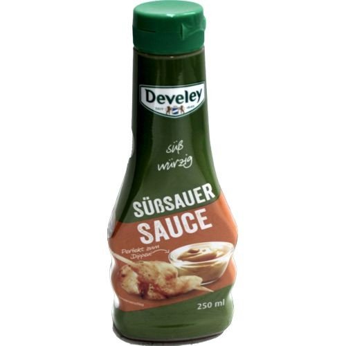 Develey Süßsauer Sauce zum Dippen (250ml Flasche) | Burgersauce.de