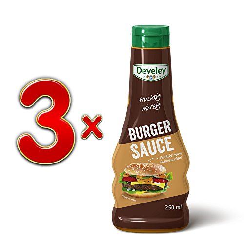 Develey fruchtig würzige Burger Sauce, 3er Set (3x250ml)